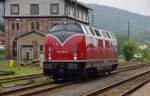 221 145-6 zu sehen in Meiningen anlässlich der XX.Dampfloktage 06.09.14.