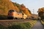 221 135-7 der BOEG bei Erzhausen am 26.10.2015