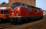 221114 auf Hochglanz gebracht! So wurde die Lok bei einem Bahnhofsfest am 1.5.1988 in Billerbeck präsentiert.