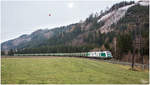 Das Steiermarkbahn Tandem 1223 004 und 2016 901, fährt mit dem SKGAG 96488 von Zeltweg nach Pöls. 
Allerheiligen 28.12.2017