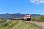 223 031 mit einem Kesselzug am 18.04.2019 bei Deggendorf.