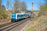 223 068 mit dem ALX nach München Hbf bei Reuth, 22.04.2019