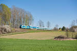 ALX 79860 von Hof Hbf nach München Hbf kurz vor Wiesau, 22.04.2019