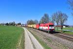 223 032 mit DGS 41909 am 05.04.2020 bei Langenisarhofen.