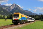 223 013 mit dem ALX 84145 (Oberstdorf-Immenstadt) bei Unterthalhofen 7.7.20