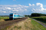 223 068 DLB mit dem ALX (München Hbf - Hof Hbf) bei Oberteich, 05.09.2020