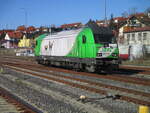 SETG 223 103 wendete,am 06.April 2025,in Meiningen um nach Themar zukommen.