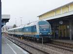 Der Alex im verregneten Schwandort mit seiner ER 20, 223 061 ( 9280 1223 061-3 D-DLB ) am 23.2.2026