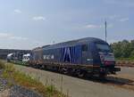 Beacon Rail /Triangula ER 20-015, 9280 1223 015-1 D-BRLL mit einem Servicezug in Marktredwitz am 26.7.2026