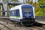 D-PRESS 223 144-7 fuhr am 13.10.2026 LZ aus L�neburg (ALBG) kommend zum L�becker-Skandinavienkai (ALSK).