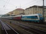 Die BR 223 071 am 09.12.2007 mit dem ALEX nach Prag auf Gleis 1 in Regensburg HBF.