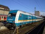 Die 223 062 mit dem Alex Zug am 06.02.2008 in Mnchen Hbf.