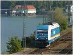 Schn, dass beim Rangieren in Lindau immer mal wieder bis auf den Bdensee-Damm gefahren wird.