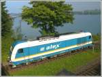 Die Alex Lok 223 063 passt gut in die Bodenseegegend bei Lindau.