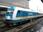 BR 223 001 der Arriva mit dem ALEX aus Lindau und Obersdorf nach der Ankunft im Hauptbahnhof Mnchen.