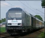 nachschuss auf die ER 20 - 2007 am St92980 (ca. +30)nach Mnchengladbach Hbf. 13.5.2009