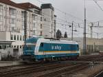 Die 223 071 am 14.03.2009 bei einer Rangierfahrt im Regensburger Hbf.