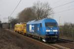 253 014 zog am 24.03.2010 Baugermpel durch Ahlten