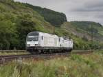 Der ER 20 2007 mit einer Vectron im Schlepp am 30.07.2011 unterwegs bei Karlstadt.