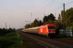 WLE 23 mit einem Sonderzug bei der Durchfahrt durch Dsseldorf-Angermuns am 25.09.2011