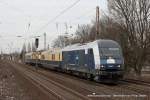 PCW7 (Siemens Prfcenter Wegberg-Wildenrath) fhrt am 11. Mrz 2012 um 13:03 Uhr mit einem Sonderzug durch Dsseldorf Eller Sd