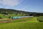 223 070 mit dem ALX 84145 & ALX 84165 von München Hbf nach Lindau Hbf & Oberstdorf bei Ellenberg am 08.08.14