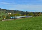 223 067 mit einem ALX nach Lindau am 19.10.2013 bei Ellerberg.