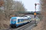 223 065 mit ALX 84111 von Hof Hbf nach München Hbf bei Reuth b.