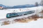 223 062 mit ALX, München Hbf - Lindau Hbf, in Heimhofen. 26.02.2016