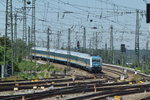 223 081 fährt mit 5 ALEX Wagen in Richtung München Hbf. Aufgenommen in München Pasing am 10.7.2016. 