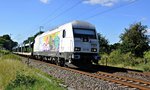 PCT Altmann 223 154 mit leeren Autotransportwagen in Richtung Bremen durch Loxstedt am 17.08.16.