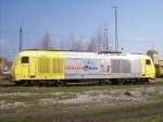 BR ER 20 Siemens Dispolok angemietet von alex mit Werbung fr die Sllereckbahn in Oberstdorf.
