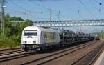 223 155 fuhr am 01.07.14 mit einem Altmann-Zug durch Buchholz(Nordheide) Richtung Hamburg.