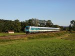 Die 223 070 mit einem Umgeleiteten ALEX nach München am 13.08.2016 unterwegs bei Mailand.