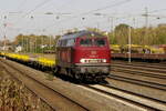215 021 der EfW (technisch eine 225; NVR-Nr 92 80 1 225 021-5) am Gbf Düsseldorf-Rath am 28.10.21.