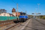 225 006-6 EGP - Eisenbahngesellschaft Potsdam mbH, fuhr Lz durch Rathenow, weiter in Richtung Stendal. 26.10.2022