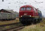 EGP 225 094-2 vor 218 205-3 beim Rangieren Bf Anklam [WAK] | November 2022