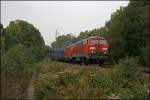 225 008 und 081 bringen am Morgen des 10.10.07 den KC 61733 von Duisb-Hochfeld nach Hohenlimburg.