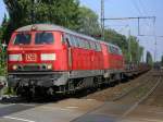 225 094-2 + 225 008 mit Stahlblcken am B Bochum Nokia.(24.07.2008)