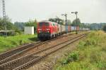 Br 225 027-2 + Br 225 xxx-x mit  Wacker-Shuttle  IKE 50536 nach Maschen in T Tssling, 20/08/2010.