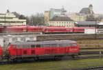 Railion 225 031-4 in Mhldorf (Oberbay); 13.01.2011