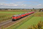 225 031 und fnf weitere 225 als Lokzug am 30.08.2011 bei Herbertshofen.