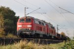 225 020+225 xxx mit dem  Hohenlimburger  zwischen Gelsenkirchen Bismarck und Abzw. Unser Fritz. Aufgenommen am 27.10.2011