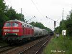 225-803 mit RabZ 91805 (Bretten - Mhlacker) am 19.6.06 in tisheim (KBS 770).