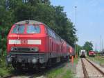 BR 225 075 und einige andere in Bischofsheim am 26.7.2006