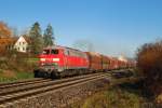 225 806 mit Kieszug in Aulendorf (09.11.2012)