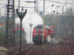 Dampflok 225 117 im Bw Oberhausen/Osterfeld am 15.