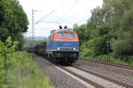 Herrlicher Anblick und herrlicher Sound: 225 002-5 der NBE mit leeren ARS-Autotransport-Zug in Fahrtrichtung Sden.