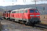 EfW 225 023-1, EfW 212 370 und EfW 211 051-8 am 02.03.2014 in Wuppertal Steinbeck.