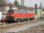 DB BR 225 075-1 und noch eine 225 abgestellt am 08.03.2003 in Singen (Htw)